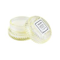 Voluspa Lemon Coco Macaron Glass Candle, 1.8 Ounces (Yellow)