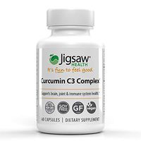 Jigsaw Health Curcumin C3 Complex, Curcumin Extract for Antioxidant Support - 60 Count