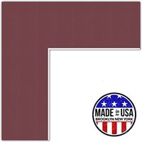 19x19 Merlot / Maple Leaf Custom Mat for Picture Frame with 15x15 opening size (Mat Only, Frame NOT Included)
