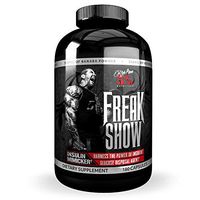Rich Piana 5% Nutrition Freak Show Insulin Supplement for Muscle Growth, Keto-Friendly Carb Blocker, Nutrient Shuttle, Berberine, Gymnema Sylvestre, Banaba Powder, 180 Capsules (30 Day Supply)