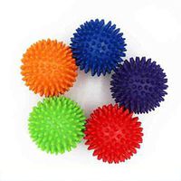 Liobaba Spiky Foot Sole Hand Massage Ball Yoga Sports Fitness Hand Foot Pain Relief Tool Muscle Relax Apparatus Random Color
