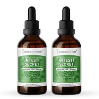 Secrets Of The Tribe - Intesti Secret, Intestinal Tract Support, Herbal Supplement Blend Drops Alcohol Liquid Extract (2x4 fl oz)