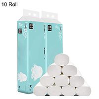 10 Rolls Soft Toilet Paper 3-layer Smooth Paper Tower Ultra Strong Mega Roll for Home Kitchen Bathroom