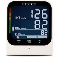 FLEXMED Automatic Digital Blood Pressure Monitor Upper Arm with Large Adjustable Wide Range Cuff High Accuracy Large LCD Back-lit Display up to 120 Memory and Batteries Included