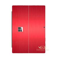 SopiGuard Brushed Red Precision Edge-to-Edge Coverage Vinyl Skin for Microsoft Surface Pro 4