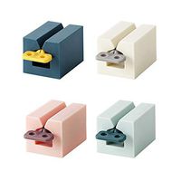 RAYNAG 4 Pack Toothpaste Squeezer Tube Squeezing Roller Stand-up Tube Rolling Dispenser Squeezing Aids Tool for Bathroom Cabinet Counter