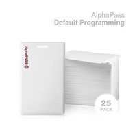 AlphaPass Clamshell Proximity Card for Access Control. Replaces HID 1326 ProxCard II. Standard 26 bit H10301 Format. (25 Pack)