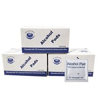 SIVERY 500 Pcs Alcohol Wet Wipe Disposable Disinfection Prep Swap Pad Antiseptic Skin Cleaning Care Jewelry Mobile Phone Computer Clean Wipe (500)