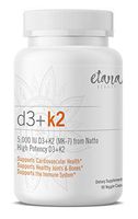D3 + K2 – Vitamin D3 (5,000 IU) + Vitamin K2 (MK-7) – Etana Beauty – 90 Day Supply – High-Potency, Bioavailable MK-7 from Japanese Fermented Natto