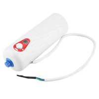 Aufee Mini Electric Water Heater, 6500W Mini Instant Electric Water Heater Tankless Water Heater Tankless Shower Hot Water System Kitchen Bathroom(White)