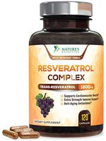 Pure Resveratrol - Extra Strength 1800mg Per Serving - Made in USA - Potent Antioxidant Supplement Extract, Natural Trans-Resveratrol Pills for Heart, Aging, and Weight Support - 120 Capsules