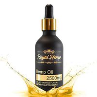 Royal Hemp Oil - 2 fl oz 2500 mg Orange Flavored - Relief for Stress, Inflammation, Pain, Sleep, Anxiety, Depression, Nausea - Rich in Vitamin E, Vitamin B, Omega 3,6,9 and More! 