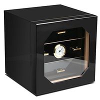 Cedar Wood Cigar Cabinet Humidor,with 3 Layer Drawers Hygrometer and Humidifier,Increase The Flavor of Cigars