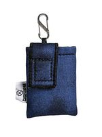 PumpCases Designer Insulin Pump Case w/Carabiner Clip (Animas Ping/Vibe, Blue Water-Color w/Clip)