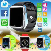 A1 Smart Wrist Watch Bluetooth Waterproof GSM Phone For Android Samsung iPhone Fashion/Smart watch (BLACK)