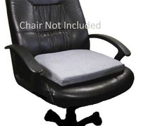 Extra Thick Memory Foam Tailbone Seat Cushion Pad for Sitting Relief & Posture Aid for Office Home & Driving, Gray