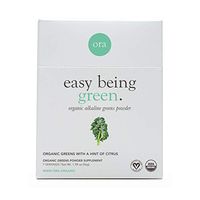 Ora Organic Greens Powder - Vegan, Gluten-Free, Organic Super Greens Drink for Energy and Detox | Antioxidants & Adaptogenic Herbs | 20+ Superfood Greens Blend - Citrus Flavor, 7 Servings