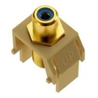 Legrand - On-Q WP3464IV Blue RCA to FConnector, Ivory