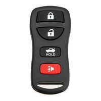 Keyless Entry Blank Replacement Key Remote FOB Shell Case for Nissan 4 Button