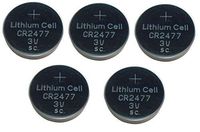 New 5PCS CR2477 BR2477 2477 3V Lithium Batteries FBA