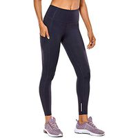 Meikosks Women's Nude Hidden Pocket Yoga Pants High Waist Leggings Tight Fitness Pants