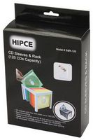 Portable Space-Saving 120 CD/DVD Rack (Color)