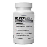 Superior Labs Sleep Worx - Sleeping Pills - 100% NonGMO Safe from Additives, Stearates, Gluten and Other Allergens – Supports Emotional Balance and Productive Restful Sleep - 60 Vegetable Caps