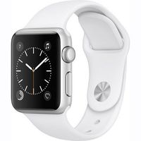 Apple Watch Series 1 Smartwatch 42mm Silver Aluminum Case, White Sport Band (Newest Model) (Renewed)