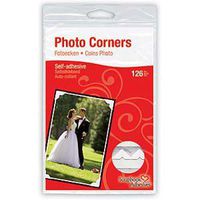 3L Scrapbook Adhesives Self-Adhesive Creative Paper Photo Corners, White, 108-Pack
