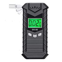 JASTEK Breathalyzer, Professional Breath Alcohol Tester, USB Rechargeable Portable Digital Alcohol Tester Breathalyzer with 10 Mouthpieces - Dark Gray