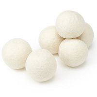 HEY~LIFE Wool Dryer Balls, 6-Pack, XL, 3 inches, 100% Pure Organic, Reusable, Natural Fabric Softener, Reduce Wrinkles, Saves Drying Time