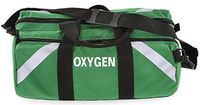 R&B Fabrications 838GR-PKT Cordura Nylon Oxygen Roll Bag with Side Pocket, 21" Length x 7" Height x 2" Depth, Green