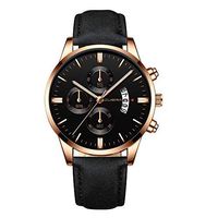 Men's Watches,Fxbar Leather Strap Analog Wrist Watch Classic Charm Men Watch Bracelet Watches Automatic Watch(J)