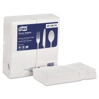 Tork Advanced Soft Dinner Napkins, 2-Ply, 15x17, 1/8 Fold, Poly-Pack, White, 2000/Ct