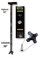 Walking Cane Adjustable T Handle with Footed Cane Tip Vietnam Veteran Military Design