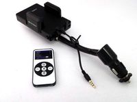 SANOXY Car Kit Mount Holder FM Transmitter for iPhone iPod MP3 or Any with 3.5mm Plug