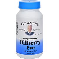 Dr.Christopher's Bilberry Eye 435 mg Formula - 100 Vegetarian Capsules, Pack of 3