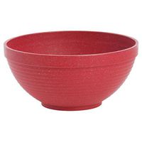 Red Serving Bowl Eco Friendly Maple Wood Plastic Fiber Bowl - 5"Dia x 2"H