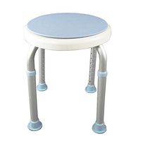 Anti-Skid Bath Stool Bath Stool, Elderly Bath Chair Pregnant Women Shower Chair Bath Stool Swivel Chair Aluminum Alloy Independent Flow Assist