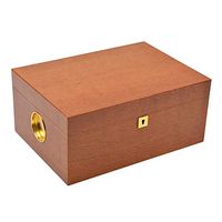 Wooden Box Spanish Cedar Wood Large Capacity Double Mesh Rack Tray Cigar Humidor