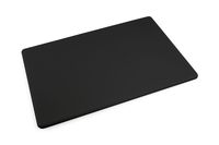Commercial Plastic Black Cutting Board, NSF, 18 x 12 x 0.5 inches