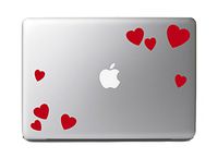 Bae Valentine Hearts Design Version 6 - Cute Heart Pattern - Red 5" Vinyl Decal Sticker Car Macbook Laptop