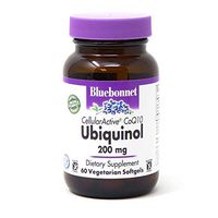 Bluebonnet Nutrition Cellular Active CoQ10 Ubiquinol 200mg Vegetarian Softgels, Heart Health & Cellular Health, Ubiquinol from Kaneka, Non GMO, Gluten Free, Soy Free, Milk Free, 60 Vegetarian Softgels