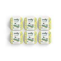 Welly Bandages - Bravery Badges, Flexible Fabric, Adhesive, Standard Shape, Floral Patterns - 48 Count (Pack of 6)