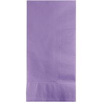Club Pack of 600 Luscious Lavender Purple Premium 2-Ply Disposable Dinner Napkins 8"