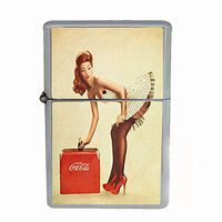 Vintage Retro Sexy Bridesmaid Party Dual Torch Lighter Pin Up Girl-074