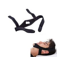 Easyinsmile Anti Snoring Solution Chin Strap Snore Stopper/Reducing Aids for Men and Woman Better Sleeping (Black)