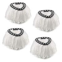 Microfiber Mop Head Refill for EasyWring Spin Mop Easy Cleaning Mop Head Replacement, Pack of 4