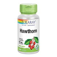 Solaray Hawthorn Berry 525mg | Healthy Cardiovascular Function & Normal, Healthy Circulation | Whole Berry | Non-GMO & Vegan | 100 VegCaps
