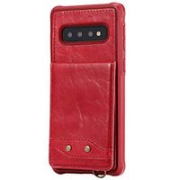 Samsung Galaxy S8 Plus S8+ Anti Fall Commercial Flip Case Leather Cover Cell Phone Cover Extra-Protective Business Card Holders Kickstand